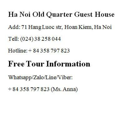 Hanoi Old Quarter Guest House Buitenkant foto